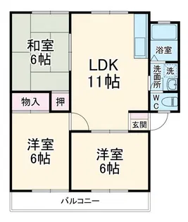 TAPサンハイツ C【1階】の間取り