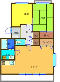 サンパティオIII【2階】の間取り
