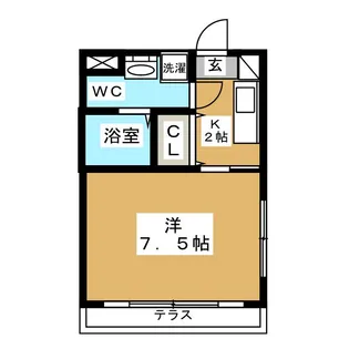 T’sアパートメント【1階】の間取り