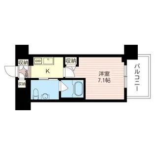 ルームスキノカ(9月下旬退去予定)【8階】の間取り