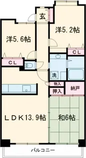 アソシエール中野壱番館【1階】の間取り