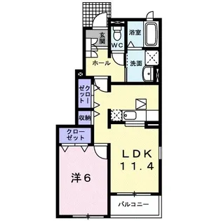 エプリース III【1階】の間取り