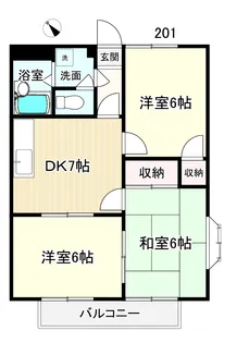 グランデール備後【2階】の間取り