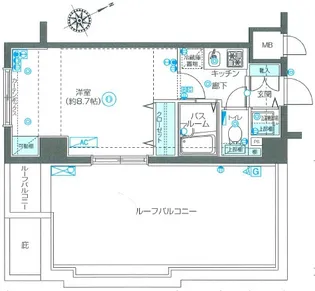 フェニックス国分寺弐番館【4階】の間取り