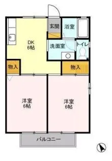シルキーハイツ【1階】の間取り