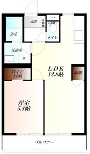 メゾンソレイユ WiFi対応【1階】の間取り