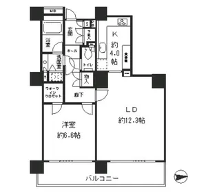 リバーポイントタワー【14階】の間取り