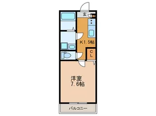 ミ・アトーレ【1階】の間取り