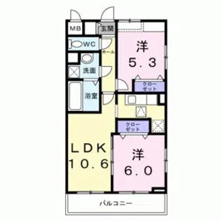 ネオ サンリット【1階】の間取り