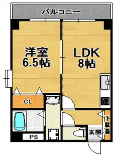 ラポール西宮【2階】の間取り