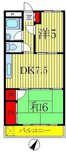 マロンクレール【2階】の間取り