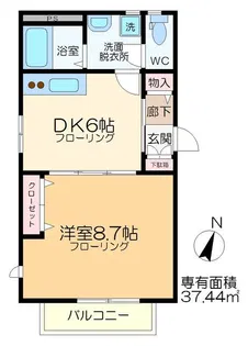 シャルムローゼ【2階】の間取り