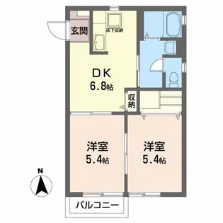 ルピナスY【1階】の間取り