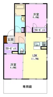 プランドール 101【1階】の間取り