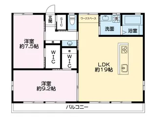 ハイツハーモニー【1階】の間取り