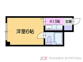 ウエスト・ナガハシ【3階】の間取り
