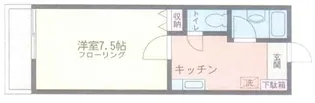 スカイハイツ湘南【1階】の間取り