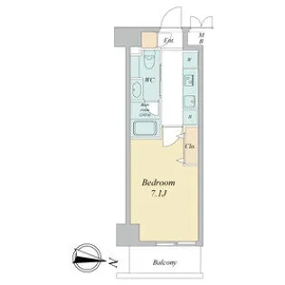 ルネフラッツ名駅南【5階】の間取り