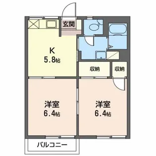 フォーブルみたけ セ【2階】の間取り