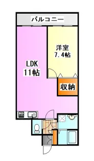 ティアラ東町【4階】の間取り