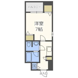アーデン西天満【4階】の間取り