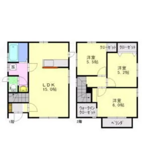 長野県安曇野市豊科【一戸建】の間取り