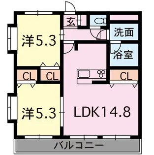 アーバニスト本山【1階】の間取り
