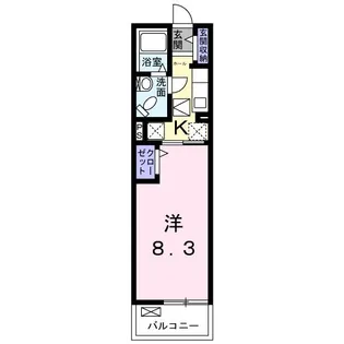 マリッチYS.参番館【1階】の間取り