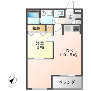 ベーシックマンションII【1階】の間取り