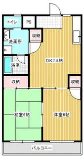 レジデンスヒルズ【2階】の間取り