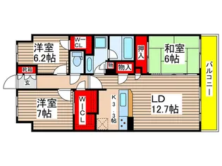 東京リバース・フォート【9階】の間取り