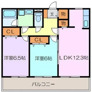 スユードスカイ【1階】の間取り