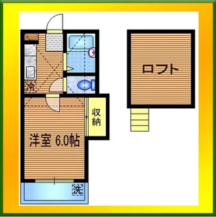 ホワイトキャッスル萩山【1階】の間取り