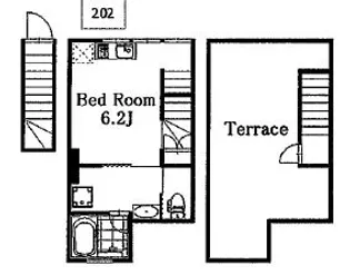 千葉県千葉市花見川区南花園1【アパート】の間取り
