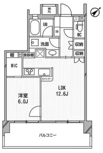 東京都港区三田5【マンション】の間取り