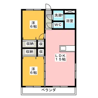 叶音【2階】の間取り