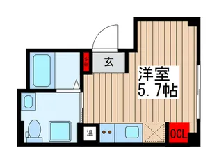 Brisa三ノ輪【4階】の間取り