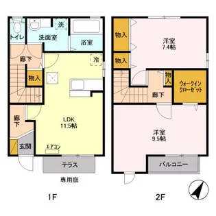フェデーレ Bの間取り