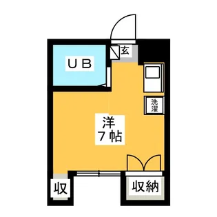 1Rの間取り画像