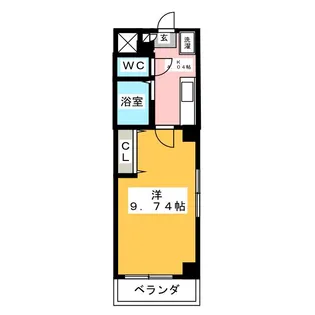 1Kの間取り画像