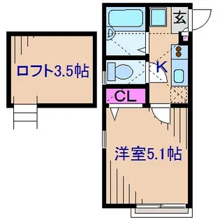 プラナス菊名壱番館【2階】の間取り