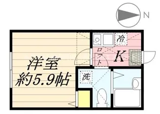 1Kの間取り画像