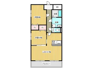 ECO NISHIFUTAMI【1階】の間取り