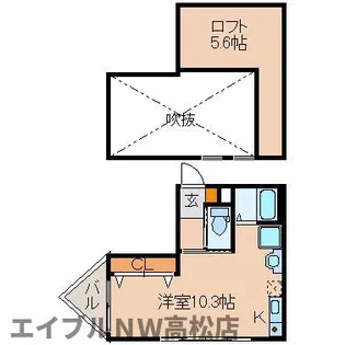プレステージ番町【2階】の間取り
