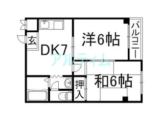 ヴィラロイヤルYUKI【4階】の間取り