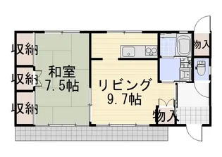 石川県小松市赤瀬町【一戸建】の間取り