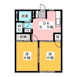 サンハイツホヅミ【1階】の間取り