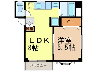 サンシャイン鏡池【1階】の間取り