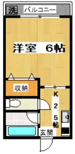 マンション30ー2【1階】の間取り