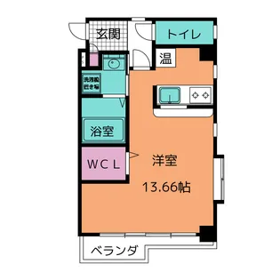 ラ・メゾン・ド・ヴェール【2階】の間取り